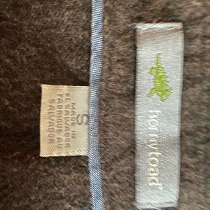 Horny Toad Small Button-down shirt Heathered Brown 100% Organic Cotton casual